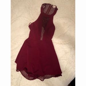 Maroon swing dress *VALENTINES DAY*